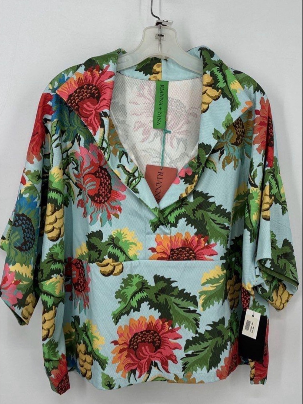 RIANNA + NINA NWT $1035 cotton pique top